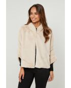 Pelliccia sintetica beige Priscilla