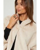 Pelliccia sintetica beige Priscilla