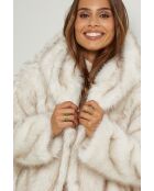 Fausse fourrure Léna ivoire