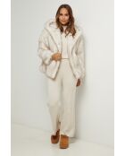 Fausse fourrure Léna ivoire