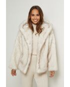 Fausse fourrure Léna ivoire