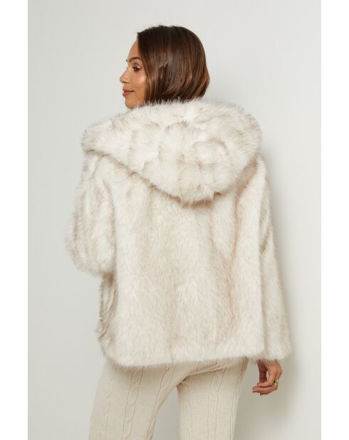 Fausse fourrure Léna ivoire
