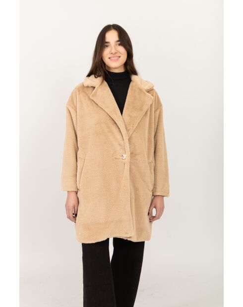Pelliccia sintetica Hanna camel