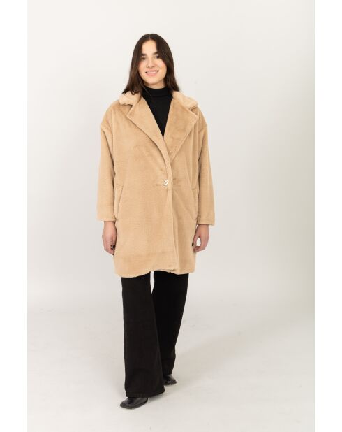 Pelliccia sintetica Hanna camel