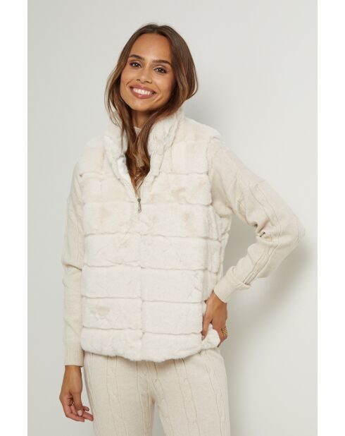 Fausse fourrure Lucie beige