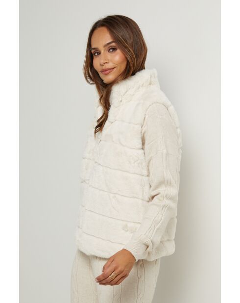 Fausse fourrure Lucie beige