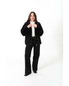 Fausse fourrure Helena noire