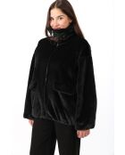 Fausse fourrure Helena noire