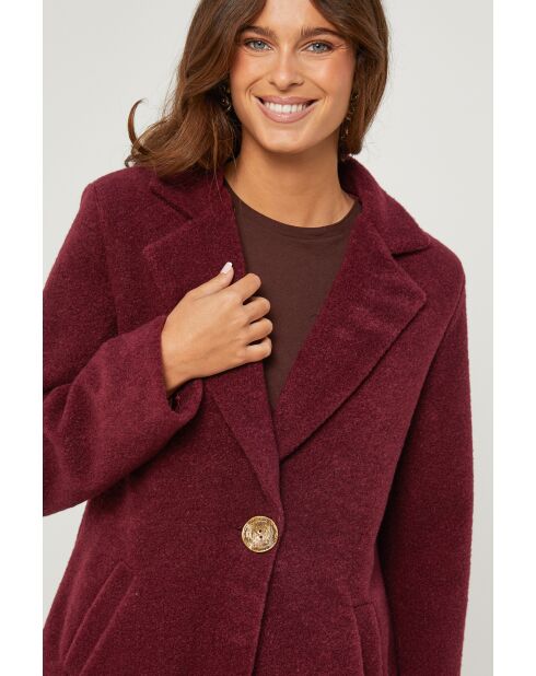 Manteau Bintou bordeaux