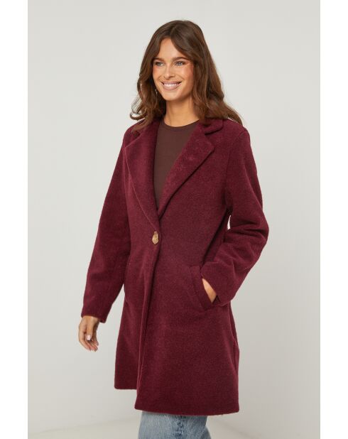 Manteau Bintou bordeaux