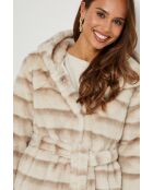 Pelliccia sintetica crema Lucette