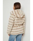 Pelliccia sintetica crema Lucette