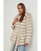 Pelliccia sintetica crema Lucette