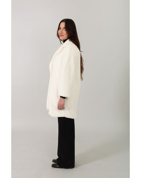 Fausse fourrure Hermine écrue