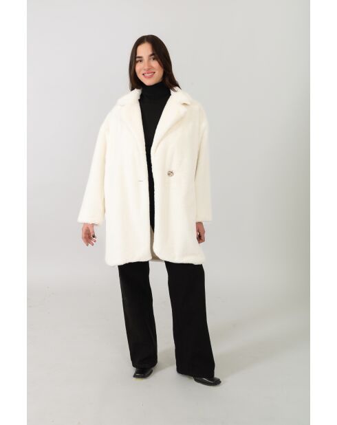 Fausse fourrure Hermine écrue