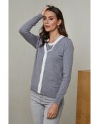 Grijze trui- en broekset Elona