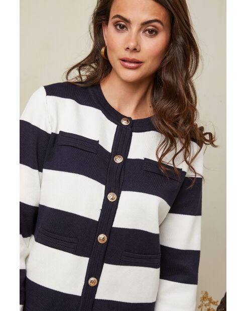 Milena Navyweiße Jacke