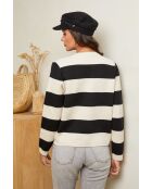 Milena Schwarz-Beige Jacke