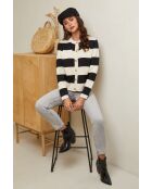 Milena Schwarz-Beige Jacke