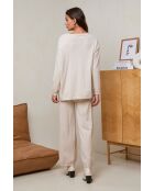 Ensemble Pull & Pantalon Soléna Beige