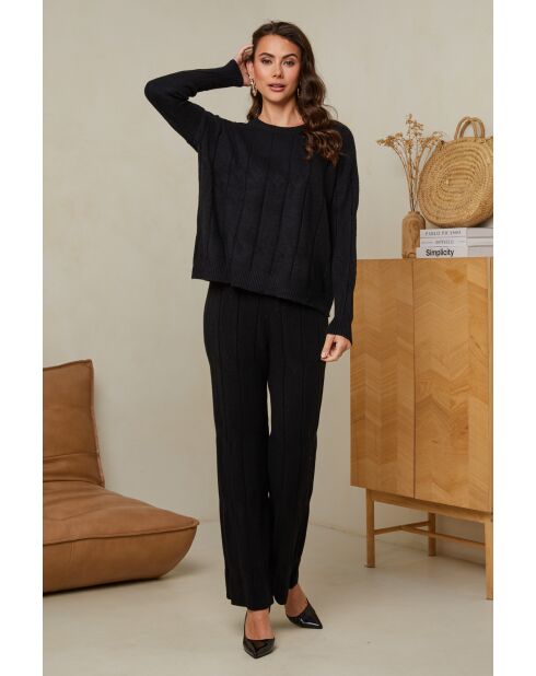 Ensemble Pull & Pantalon Elvyna Noir