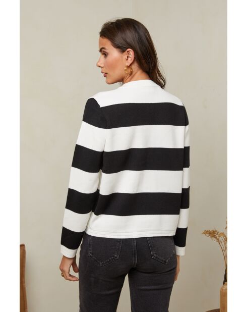 Milena Schwarz-Weiße Jacke