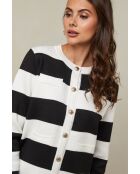 Milena Schwarz-Weiße Jacke