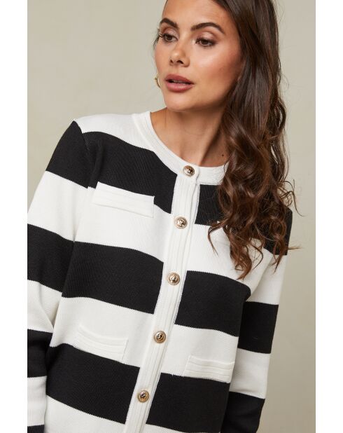 Milena Schwarz-Weiße Jacke