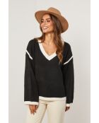 Maglione Sienna bianco e nero