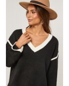 Maglione Sienna bianco e nero