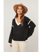 Maglione Sienna bianco e nero