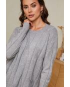 Elvyna Set aus Pullover und Hose, Grau