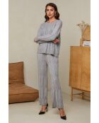 Elvyna Set aus Pullover und Hose, Grau