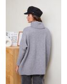 Grauer Veya-Pullover