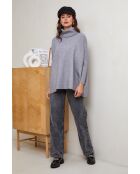 Grauer Veya-Pullover