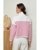 Ivana Weißer rosafarbener Pullover