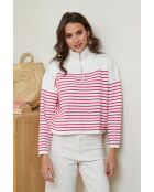 Ivana Weißer rosafarbener Pullover