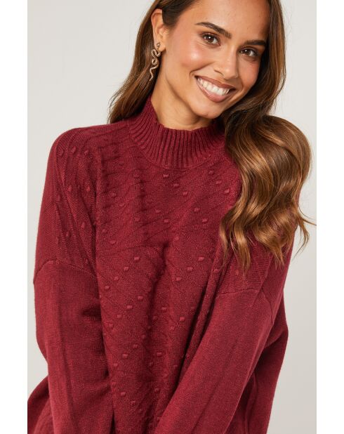 Naelis Bordeaux-Pullover