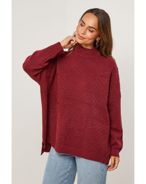 Naelis Bordeaux-Pullover
