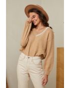 Raylia Camel Pullover