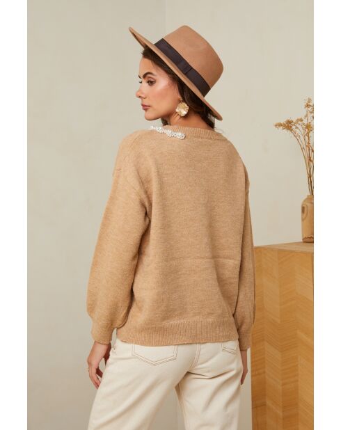 Raylia Camel Pullover