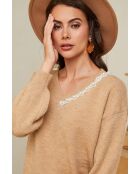 Raylia Camel Pullover
