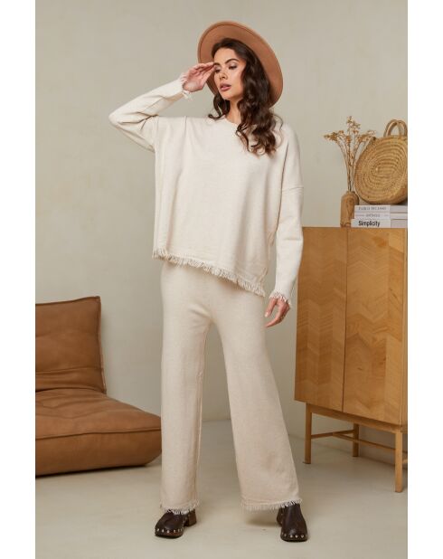 Ensemble Pull & Pantalon Cyanna Beige