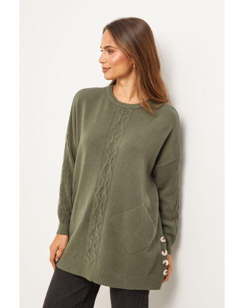 Lyris Khakifarbener Pullover