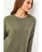 Lyris Khakifarbener Pullover