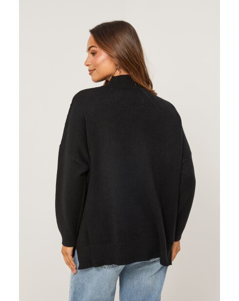 Schwarzer Pullover Naelis