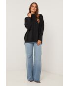 Schwarzer Pullover Naelis