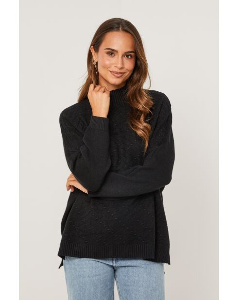 Schwarzer Pullover Naelis