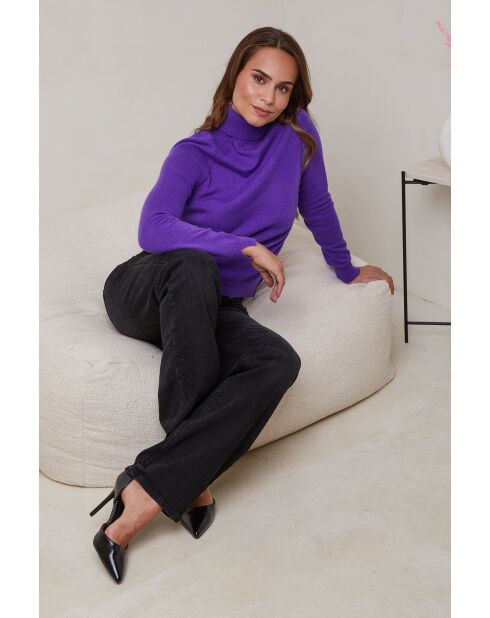 Maglione Arielle Violet 100% cachemire