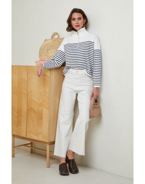 Pull Ivana Blanc Marine